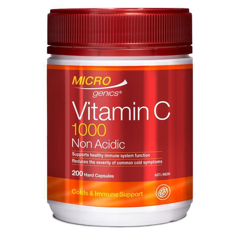 <b>마이크로제닉스 비타민C</b> 1000 논액시딕 200캡슐 Microgenics Vitamin C 1000 Non Acidic