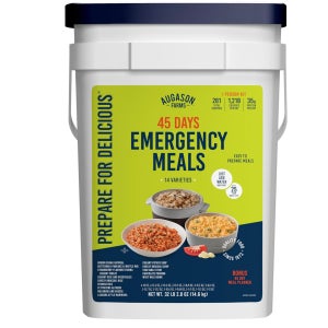 오거슨 팜스 45일 비상 식량 키트 281인분 건조 식품 생존 식량 버킷