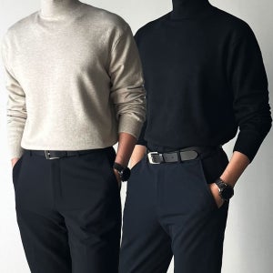 남자목폴라티 반목폴라 반목니트 남자폴라티 1+1