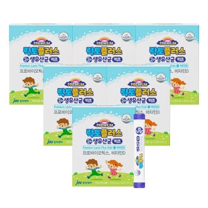 [300일] JW중외제약 락토플러스 생유산균 키즈 2000mg 50포, 6개