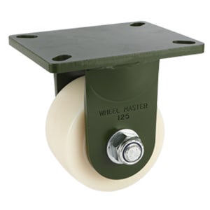 고하중 캐스터 12.5cm(5인치) 1500kg 나일론바퀴 고정형 운반장비 반도체 생산설비