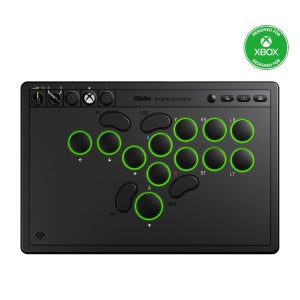 Xbox Series X|S One 및 PC용 8BitDo 올 버튼 아케이드 컨트롤러 2.4G 무선 로우 프로파일 기계식 스위치 프로그래머블 핫 스왑 가능 PCB RGB 조명 -