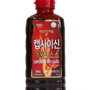 미담채 캡사이신 매운맛소스550g 12개 1박스