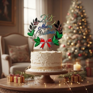 2025 크리스마스 성탄절행사 케이크토퍼 메리크리스마스 파티픽