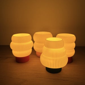 까눌레 미니 무드등 3D프린팅 오브제 테이블 조명 미드센추리모던 침실 수면등 수유등