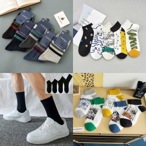 봄 여름 가을 겨울 남성 남자양말 비지니스 신사 클래식 캐주얼 발목 정장 양말 5켤레세트