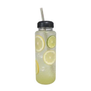 1리터 보틀 빨대캡 스무디캡 80개입 국내산 투명보틀 뚜겅포함 카페 배달용기