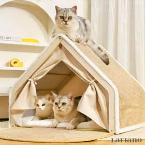 라피아노 고양이집 대형 고급빌라 스크래쳐 펫하우스 강아지집
