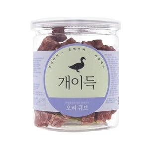 개이득 오리 큐브 200g 천연 원물 반려견 트릿 고단백 영양 간식