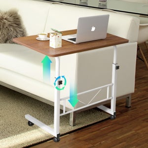 엘리베이션 멀티 데스크 높이조절 베드테이블 이동식 사이드 노트북 책상 거실 쇼파 미니탁상