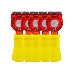 건설현장 태양광 뺑뺑이 안전경고등 콘용5개 위험구간 깜박이