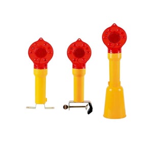 공사장 야간 경고등 깜빡이형 안전 휀스용 5개 뺑뺑이 깜박이