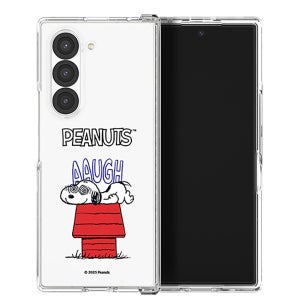 제트폴드6 ( F956 ) 힌지 보호 투명 하드 케이스 Z폴드6 빈티지 스누피 무드_혼란, 갤럭시Z 폴드6