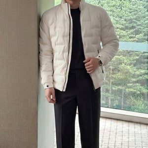 초경량패딩 남성블루종