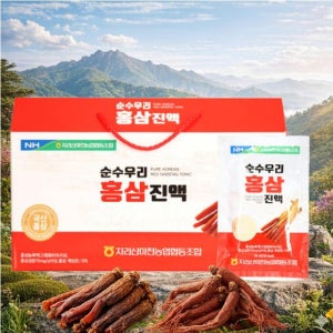 순수우리 홍삼진액 6년근홍삼 영지버섯 당귀 뽕나무잎 지리산마천농업협동조합 70㎖ x 30포