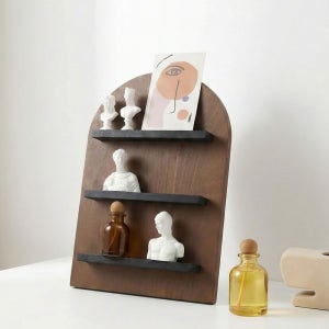 사무실 데스크테리어 선반 원목 향수 피규어 미니 소품 진열대