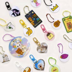 렌티큘러 양면렌티 미니카드 및 키링 제작 (원형 하트 직사각 비규격) 소량 [5~20매]