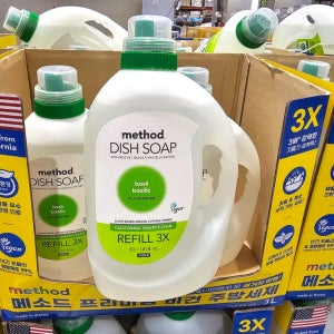 코스트코 메소드 친황경 주방세제 3L 바질향 대용량 세제