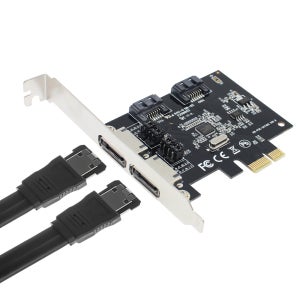 SATA3 2포트 확장 SATA카드 PCI-E eSATA