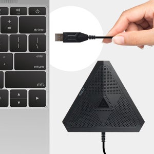 USB 회의용 마이크 삼각 전방향 고감도 콘덴서 화상회의 줌 수업용