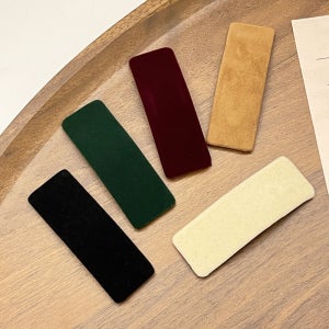 옆머리핀 똑딱이핀 로시끌레르 웨이드 직사각형 똑딱이 헤어핀 5P 세트