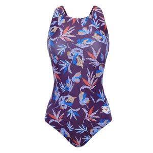 아레나 여성수영복 픽셀리프 원피스 U백 A5SL1LD05DPL