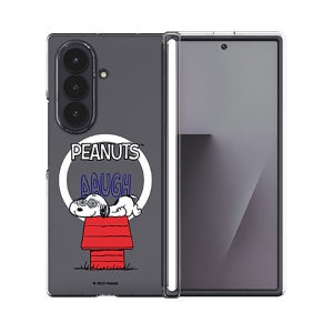 제트폴드6 (F956) 맥세이프 호환 오토 힌지 보호 클리어 하드 케이스 빈티지 스누피 무드_혼란, 갤럭시Z 폴드6