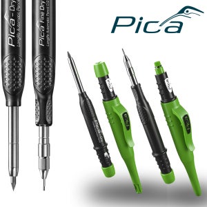 피카마커 신형 3030(2.8mm) + 7070(0.9mm) 마킹펜 세트 피카펜 목공연필