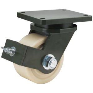 초고하중 캐스터 20cm(8인치) 개당7000kg 7톤 MC나일론바퀴 브레이크형 운반 장비