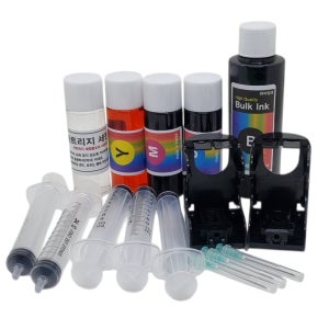 삼성 INK-M90 C90 호환 블랙+칼라 잉크 충전세트 (세정액 포함)