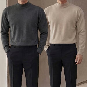 1+1 남자목티 남자반폴라티 남성반목티