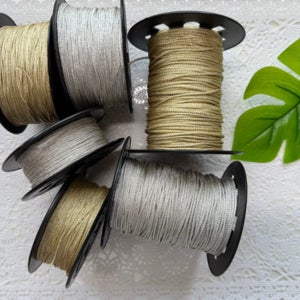 YT공예 국내생산 금사,은사 매듭실 1mm금사,은사/200yd(1롤) / 합성섬유사 매듭실,비즈줄,매듭공예재료