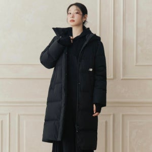 (남녀공용) 매장판 뉴발란스 UNI 액티브 롱 유러피안 구스다운 자켓 남녀공용(블랙)