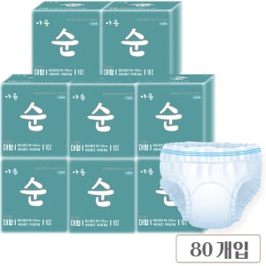 국내제조 요실금 요양원 아름순 성인용기저귀 대형, 10개입, 8팩