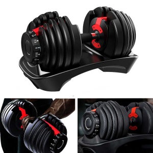 가정용 홈트레이닝 무게조절 덤벨 실내 헬스장 근력운동 15단 무게조절 아령