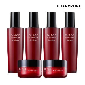 참존 디에이지 레드 애디션 6종 스킨+에멀전+크림