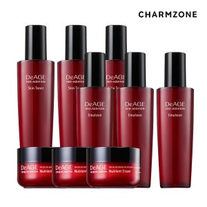 참존 디에이지 레드 애디션 9종 스킨+에멀전+크림