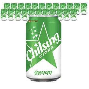 칠성사이다 레몬라임, 355ml, 24개