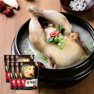 [밀리원] 유황 먹여 키운 삼계탕 레토르트 실온보관 1kg, 6개
