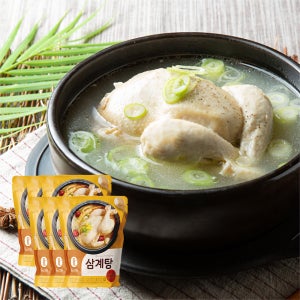 [밀리원] 유황 먹여 키운 삼계탕 레토르트 실온보관 800g, 6개