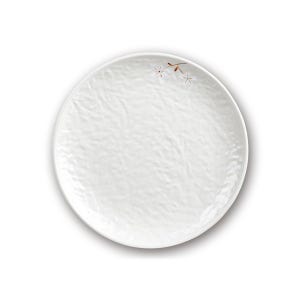 DOLSAN 돌산멜라민 안개꽃 연마블 골든원형접시 7인치 DS-6650