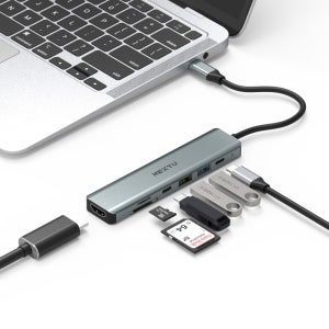 NEXTU 7in1 4K HDMI SD카드 USB C타입 멀티포트 허브 2373TCH-4K