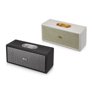 브리츠 BZ-TX11 무선 블루투스 스피커 깔끔한 레트로 탁상용 라디오 화이트 캠핑 피크닉