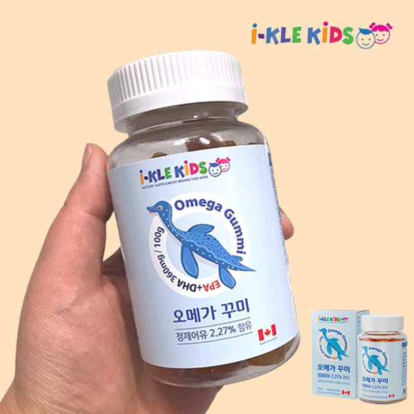 키즈 오메가3 어린이 오메가 구미 식물성 펙틴 60구미 천연향료 젤리
