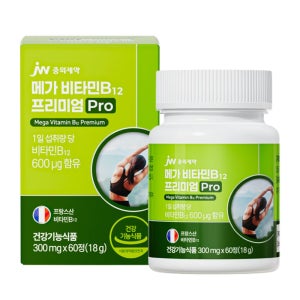 [2개월] JW중외제약 메가 비타민B12 프리미엄 Pro 300mg 60정, 1개