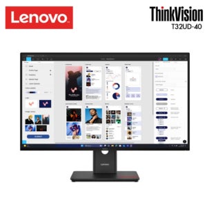 ThinkVision T32UD-40 31.5-inch UHD 피벗 틸트 스위블 높낱이조절 모니터 A/S 3Y (64B0GAR1KR)