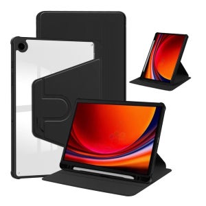 아랑 갤럭시탭 A11+ PLUS 플러스 SM-X230 X236 클리어 펜수납 회전케이스