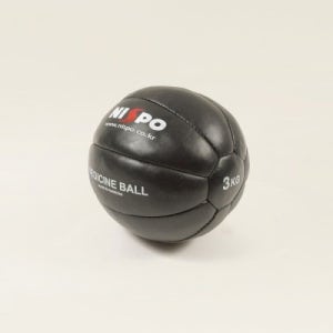 니스포 메디신볼 천연가죽 3kg 크로스핏 홈트레이닝 다이어트