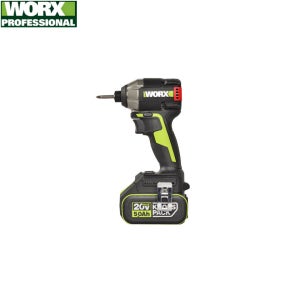 웍스 20V 충전 임팩드라이버 WU291D.3 5.0Ah 배터리 2개 풀세트