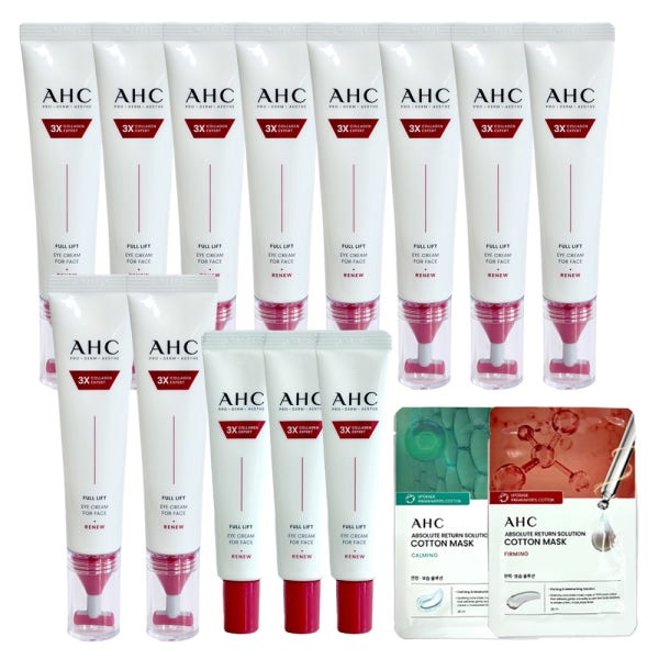 AHC 아이크림 시즌14 풀리프트 T괄사 리프팅 40ml 10개+12ml 3개+마스크팩 2매